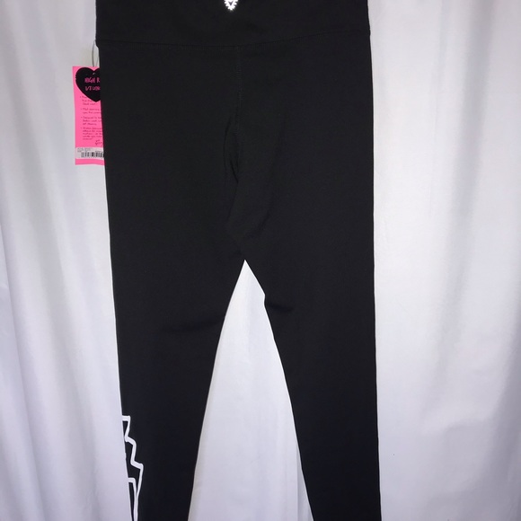 BETSEY JOHNSON HIGH-RISE LEGGING W/ Lighting bolt - Picture 7 of 9